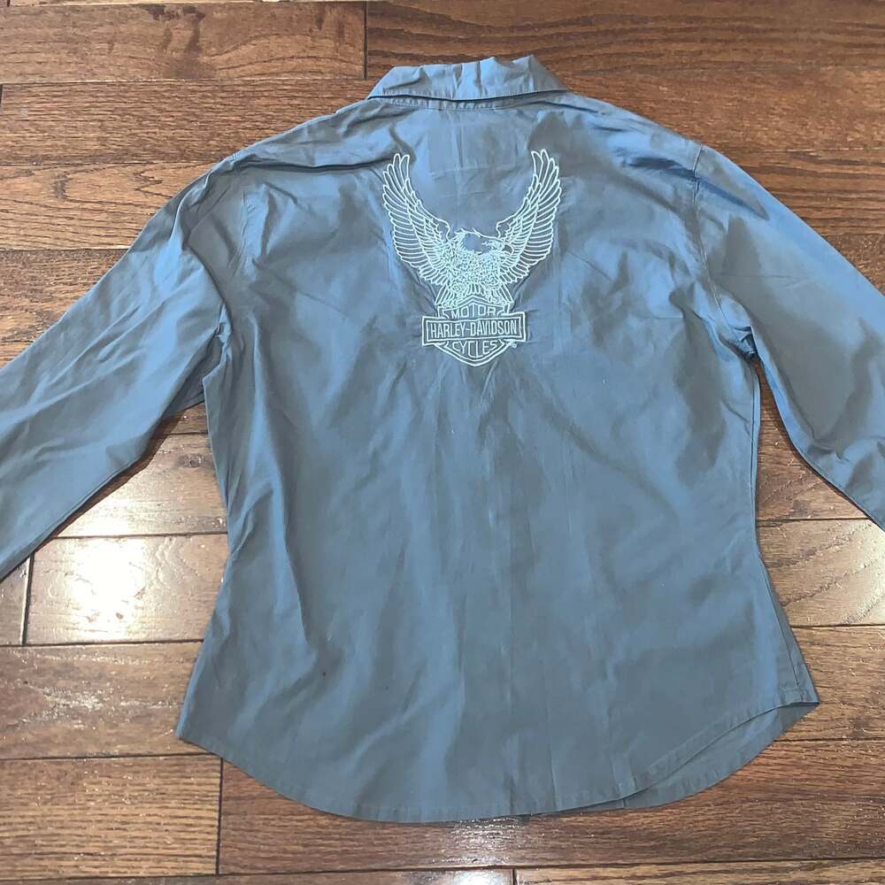 Harley-Davidson Women's Chrome Warrior Melange Shirt - Picture 4 of 4
